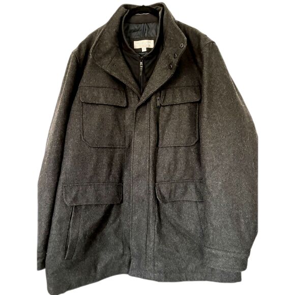 Michael Kors Men's Mayfield Field Co atw/Quilted Lining, Charcoal, Size XXL - Picture 1 of 7